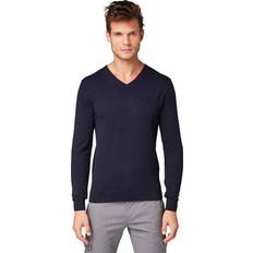Tom Tailor Sweatere Tom Tailor Basic V Neck Sweater - Navy