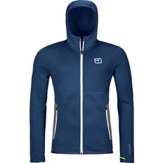 Ortovox Uomo Giubbotti Ortovox Fleece Hoody - Felpa In Pile Con Cappuccio - Blu