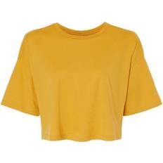 Jersey Crop T-Shirt Mustard