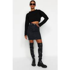 Denim - Mujer Faldas Trendyol Collection Negro Denim Mini - Black