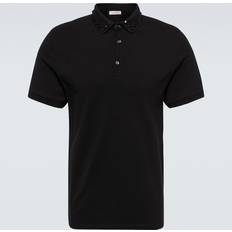 Valentino Rockstud Cotton Polo Shirt - Black