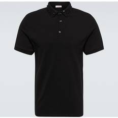 Valentino Rockstud cotton polo shirt black