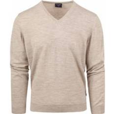 Olymp Uomo Maglioni Olymp Casual Pullover Wool Beige