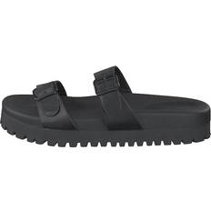 NA-KD Chunky Double Buckle Sandals Black