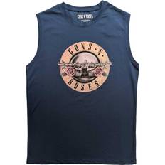 Unisex - XXL Tank Tops Guns N' Roses Classic Logo Cotton Tank Top Blue