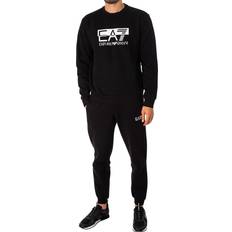 EA7 Graphic Tracksuit Black