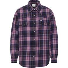 Lee Dame Skjorter Lee Seasonal Western Shirt Blueberry Kvinde Skjorter hos Magasin Tern