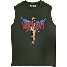 Unisex Tanktops Nirvana Angelic Cotton Tank Top Green