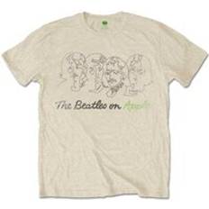 The Beatles On Apple Faces T-Shirt Light Sand