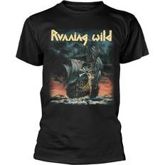 Running - Unisex T-shirts Running Wild Unisex Adult Under Jolly Roger Album T-Shirt Black