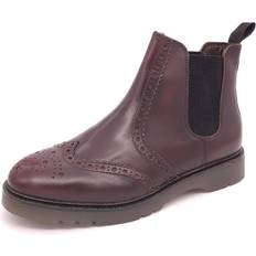 Laced - Men Chelsea Boots Frank James Warkton Mens Leather Chelsea Boots Oxblood Oxblood