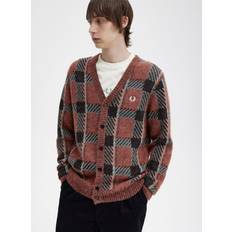 Fred Perry Cardigans Fred Perry Brown Glitch Cardigan