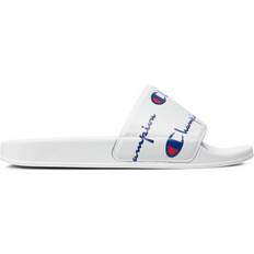 Calvin Klein Slippers Calvin Klein White Mens Synthetic Sliders