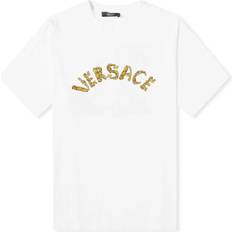 Versace Shirt Con Logo Seashell Baroque-Uomo