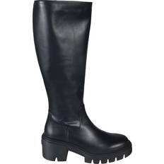 Men High Boots Stuart Weitzman SOHO KNEE-HIGH BOOT, BOOTS AND BOOTIES, BLACK, SMOOTH CALF