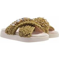 INUIKII 38 Pumps INUIKII Sandals Woven Stones green Sandals for ladies