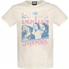 Amplified Unisex Adult Liverpool 2nd Edition The Beatles T-Shirt White