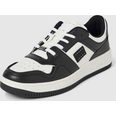 Viskose Sneakers Tommy Jeans Leather Basketball Trainers BLACK/WHITE