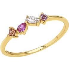 Amor Silber Ringe Amor Damen Ring, 925er Silber, gold