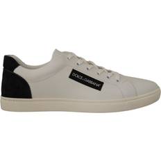 Dolce & Gabbana Sneakers Dolce & Gabbana White Black Leather Low Shoes Sneakers EU39.5/US6.5