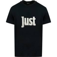 Just Cavalli Faded Logo Black T-Shirt