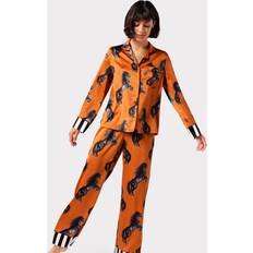 Orange Jumpsuits & Overalls Chelsea Peers NYC Womens CW3004RHRS Long Pyjama Set Orange