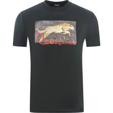 Leopard - Men Tops Cavalli Class Boxed Leopard Logo Black T-Shirt
