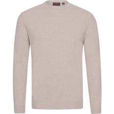 Oscar Jacobson Valter Wool/Cashmere Round Neck Light Beige Beige