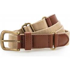 Women Belts ASQUITH & FOX Leather And Canvas Belt Khaki One