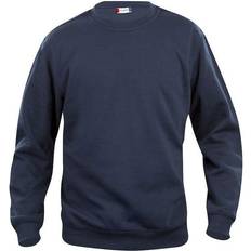 Clique Jumpers Clique Basic Round Neck Sweatshirt Dark Navy