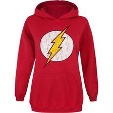 Flash Distressed Logo Hoodie Red