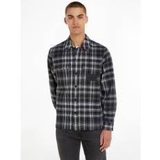 Calvin Klein Algodón Ropa de abrigo Calvin Klein Check Overshirt Black