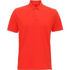 Men - Multicoloured Polo Shirts ASQUITH & FOX Coastal Vintage Wash Polo Light Red