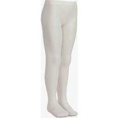 Country Kids Girl's Microfiber Opaques Tights, Ivory, 6-8 Years