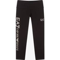 EA7 Ea7 Emporio Armani Teen Girls Black Cotton Leggings Black year