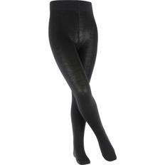 Wolle Strumpfhosen Falke Black Knitted Wool Tights Black 11-12 year