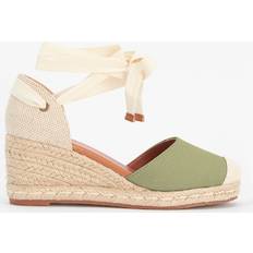 Barbour Zapatos bajos Barbour Candice Tied-Up Canvas Espadrilles Green