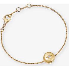 Astley Clarke Gold Biography Chain Locket Bracelet