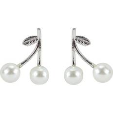 Everneed Cherry Ohrringe weiß/silber U