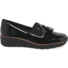 Rieker Women Loafers Rieker Tassel Detail Formal - Black