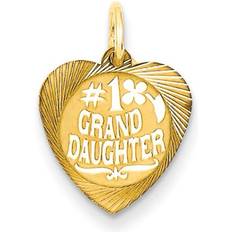 Children - Gold Charms & Pendants Finest Gold 14K No.1 Grand Daughter Charm