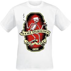 Vida T-shirts Social Distortion Social Distortion T-shirt Por Vida för Herr vit