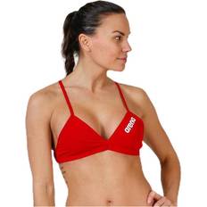 Rouge Hauts de bikini Arena Solid Tie Back Top Red, Female, Tøj, Badetøj, Svømning, Rød