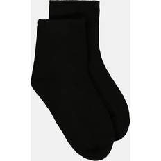 Stora storlekar Strumpor med fleece-insida och vida muddar, Dam, svart, 39-42, Syntetfibrer/Polyester
