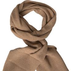 Dolce & Gabbana Scarfs Dolce & Gabbana Brown Knitted Camel Wrap Shawl Foulard Scarf