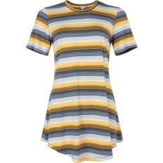 Lady Avenue Överdelar Lady Avenue Bamboo Bigshirt Blue/Yellow * Kampanj *