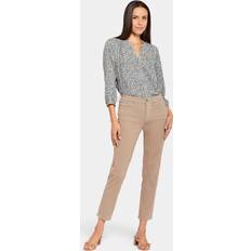 Natuurlijk - Vrouw Spijkerbroeken NYDJ Stella Saddlewood Ankle Jeans - Taupe