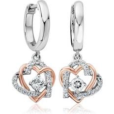 Clogau Always in My Heart Silver Drop Earrings