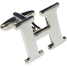 Charles William Letter H Mix And Match Silver Alphabet Letter Cufflinks Sold Individually So You Can Choose Custom Letters Please Purchase Cufflinks To Complete Pair