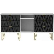 Black Wall Cabinets Diamond 6 Unit Wall Cabinet